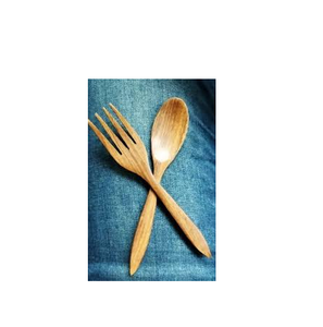 Cubiertos de madera elegantes más vendidos, cuchara y tenedor, vajilla de madera, juego de cubiertos, venta al por mayor, fabricación india - Product Image 1