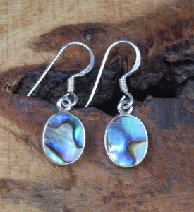 Haute qualité 925 argent Sterling ormeau coquille boucle d'oreille à la main ovale pierre précieuse crochet chrétien en gros bijoux cadeau pour - Product Image 3