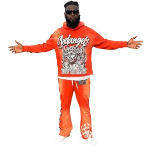 Ensemble de survêtements d'été unisexes personnalisés en polaire Sweat à capuche respirant Jogger Cargo Pants 2 pièces Tenue de sport légère avec logo - Product Image 2