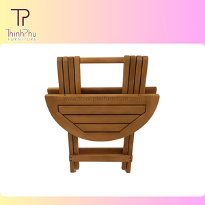 Meilleure vente table demi-pliante en bois d'acacia Design contemporain portable pour l'extérieur UK US pour cour parcs hôtels villas - Product Image 1