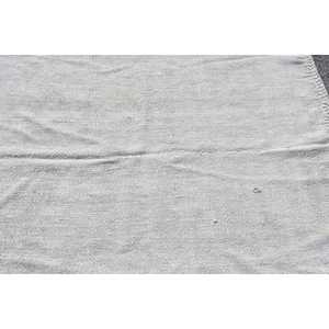 พรมตุรกีขนาด 5.7x6.1 ฟุต พรมวินเทจ พรมขนสัตว์สีขาวลายปะติด - Product Image 5