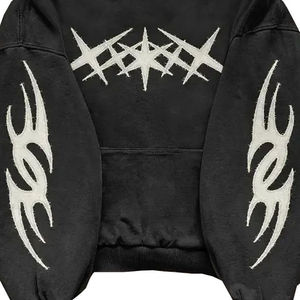 Sweat-shirt unisexe en coton surdimensionné imprimé sur mesure, style vintage délavé à l'acide, design de haut de gamme, sweat-shirt à capuche - Product Image 4