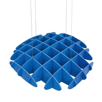 Panneaux acoustiques décoratifs pour plafond et mur, en fibre de polyester, absorption acoustique, déflecteur acoustique