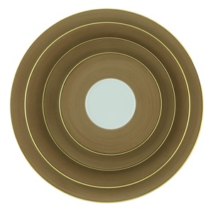 Assiette de présentation en fer noir de style industriel avec un design minimaliste, parfaite pour les tables à dîner contemporaines - Product Image 3