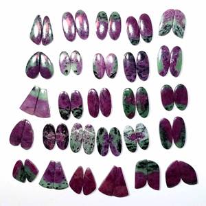 Quartz rubis naturel pour la fabrication de boucles d'oreilles, cabochon en vrac, qualité AAAAA, formes et tailles personnalisables, vente en gros directe d'usine - Product Image 3