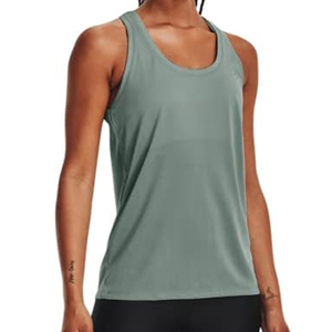 Débardeur décontracté en maille de haute qualité pour femme avec logo frontal, coupe ajustée, anti-rétrécissement, faible MOQ, options personnalisables - Product Image 2