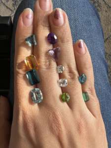 OEM Custom Fashion Charm Bracelets for Women Wholesale Natural Stone <b>Beads</b> on Brass with Gemstone Bracelet India Box Packing - Product Image 3