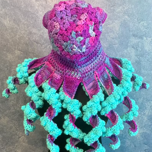 Bonnet unisexe personnalisé en crochet pieuvre, chapeau torsadé Kraken pour adultes, en coton imprimé, idéal pour les fêtes, les aventures en plein air, la plage et la pêche! - Product Image 1