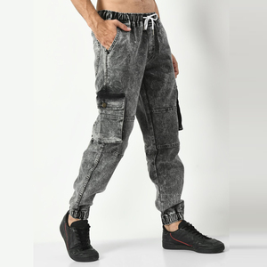 Pantalones de chándal de calle Vintage regulares para hombre, con cordón de peso medio, logotipo personalizado, 100% algodón, respetuoso con el medio ambiente, Jogger, informal, cadera - Product Image 3