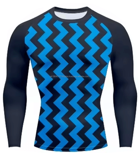 OEM personnalisé manches longues MMA logo personnalisé imprimé chemise de compression uv vierge mma rash guard sublimé bjj surf rash guards pour hommes - Product Image 2