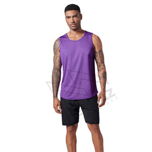 Camiseta de práctica de baloncesto de malla Reversible para hombre, camiseta de baloncesto juvenil sin mangas de secado rápido BSCI, poliéster, ropa deportiva - Product Image 3