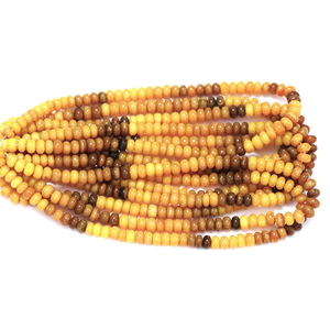 Hermosas cuentas de ópalo rosa púrpura en forma de rondel liso, cuentas de ópalo rosa púrpura de 7-9 mm en forma de rondel liso, cuentas de piedra preciosa de calidad AAA. - Product Image 3