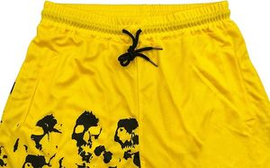 กางเกงขาสั้นออกกำลังกายผู้ชายผ้าแคนวาสโพลีเอสเตอร์ 100% ระบายอากาศ แห้งเร็ว สไตล์ฮิปฮอป เอวยางยืด ไซส์ใหญ่ รับผลิตตามสั่งขายส่ง - Product Image 6