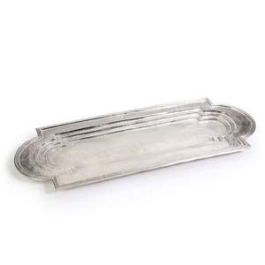 Bandeja de servicio de metal con asas resistentes adecuada para el desayuno en la cama o la rutina diaria de servicio de bebidas - Product Image 4