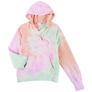 เสื้อครอปมีฮู้ดมัดย้อมเสื้อครอปแขนยาวสำหรับผู้หญิงเสื้อครอปมีฮู้ดผ้าคอตตอนย้อมสี100% สินค้ามาใหม่2024 - Product Image 4