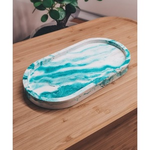 Bandeja de Resina para Empaque de Regalos de Lujo y Decoración, Bandeja para Servir Pasteles, Jugos y Alimentos para el Hogar y Hoteles - Product Image 4