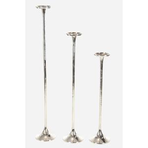 Dec Mode Silver Aluminum <b>Tall</b> <b>Candle</b> <b>Holder</b> Modern Aluminum Tabletop Langley Street or Deco Aluminum <b>Tall</b> <b>Candle</b> <b>Holder</b> - Product Image 2