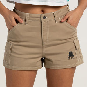 Shorts cargo décontractés pour femmes d'été, taille haute, écologiques, 100% coton, séchage rapide et respirant, bonne qualité - Product Image 1
