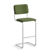 Chaise de salle à manger portable moderne de luxe avec revêtement en cuir, structure en métal - Imperméable et légère pour la maison, l'hôtel, la cuisine