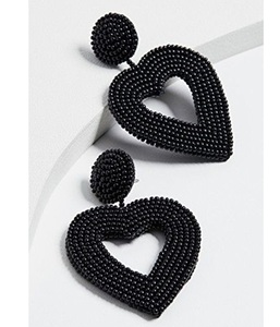 Pendientes de Botón con Diseño Geométrico de Hojas en Negro, Verde Azulado y Dorado, Joyería de Moda con Cuentas Tejidas, Distribuidor de Accesorios de Moda en Tendencia - Product Image 1