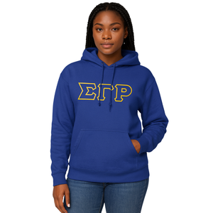 Sigma Gamma Rho bleu pull à capuche mélange de coton de qualité supérieure SGRho vêtements de sororité grecque personnalisé brodé Divine Nine HBCU - Product Image 1