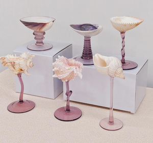 Vidrio en forma de concha marina, ideal para mostrar bebidas y estilo de mesa de lujo para el hogar - Product Image 6