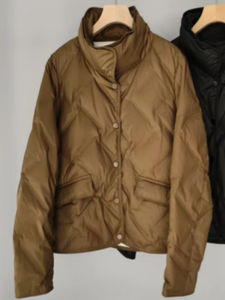 2025แจ็คเก็ตแขนยาวผ้าแคนวาสสำหรับผู้หญิง, เสื้อโค้ทสีพื้นลำลองระบายอากาศ - Product Image 5