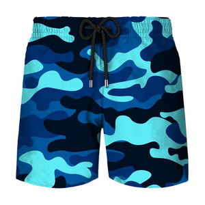 Pantalones cortos de playa con gráfico de camuflaje para hombre, pantalones cortos estampados en 3D de verano, ropa de calle suelta, pantalones cortos - Product Image 1