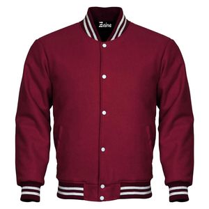 High Quality Autumn Winter Casual Versity <b>Jacket</b> <b>Men</b> Embroidered Logo Student Wear Long <b>Thin</b> Stand Collar - Product Image 2
