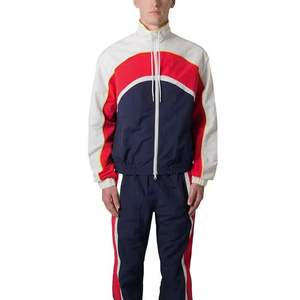 ชุดวอร์มผู้ชายผ้าซาตินปักลายสไตล์ฤดูใบไม้ร่วง พร้อมแถบสะท้อนแสง แห้งเร็ว สตรีทแวร์ มีฮู้ด - Product Image 1