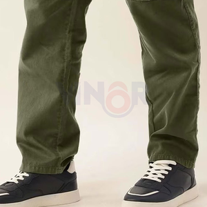 Ropa informal Pantalón cargo de moda única Color personalizado Aspecto diferente Pantalón cargo Tamaño completo Pantalón cargo teñido liso Servicio OEM - Product Image 3