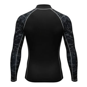 T-shirts pour hommes respirants personnalisés col rond impression couleur contrastée en vedette manches ajustées confortable Yoga t-shirt - Product Image 5