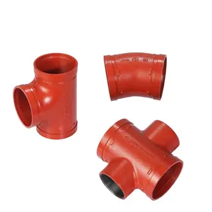 Jianzhi pipe fittings for water supplier system cross malleable iron casting pipe fittings threaded galvanized