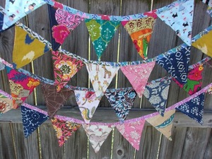 Fabric Flag <b>Banner</b> Bunting Handmade Bunting <b>Banner</b> Flag Colorful Festive Fabric Bunting Flags Garden <b>Banner</b> Party Supply - Product Image 5