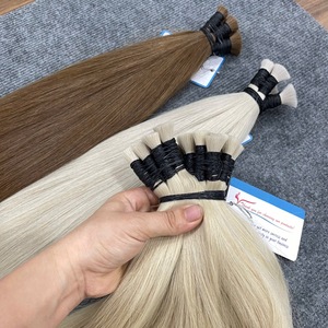 Extension de cheveux raides naturels vietnamiens en gros de cheveux en vrac chauds avec beaucoup de couleurs - Product Image 3