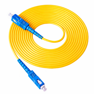 Câble de modem Internet à fibre optique GJXFH de 1,5 mètre, 12 fibres, gaine PVC, conducteur à brins, renfort fil d'acier, cordon de brassage pour installation aérienne - Product Image 1
