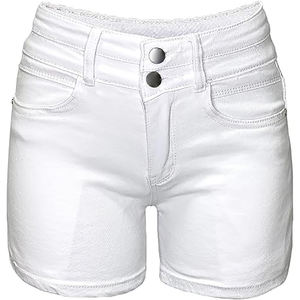 Shorts de Mezclilla Blancos para Mujer, Alta Calidad, Nuevo Estilo Moderno con Botones, Precio Bajo, Servicio OEM - Product Image 1