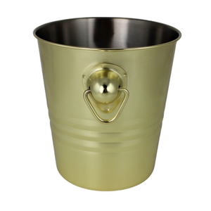 ถังน้ำแข็งโลหะสีทองผ้าซาตินคุณภาพสูงสำหรับแช่ขวดไวน์แชมเปญสำหรับร้านอาหารโรงแรมและงานปาร์ตี้ - Product Image 5