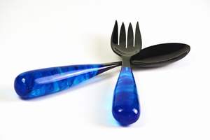 Juego de Cubiertos de Bambú de Estilo Lujoso, Ligero, Cuchara de Coco, Cuchara de Ébano Oscuro, Diseño Artesanal, Reutilizable - Product Image 2