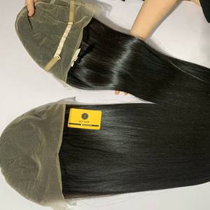 Top produit os droit HD pour dentelle frontale perruque cuticule aligné Remy cheveux haut pour Genius trame faisceau Vietnam qualité dentelle Fro - Product Image 3