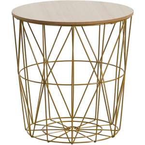 <b>Gold</b> Color Metal Frame & White Marble Top Coffee <b>Side</b> <b>Table</b> Modern Design for Your Living Room or Lounge Space - Product Image 6
