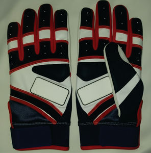 Adult Youth Baseball <b>Batting</b> Gloves Cabretta Sheepskin Leather Custom Short Cuff Softball Men's Baseball <b>Batting</b> Gloves - Product Image 2