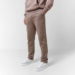 Top con capucha de lana gruesa para hombre y pantalones acampanados apilados, conjunto de dos piezas, traje informal cálido para ropa de calle de invierno, sudaderas con capucha de moda - Product Image 6