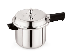 Olla a Presión Ecológica con Tapa Interior de Acero Inoxidable, Válvula de Seguridad, Asas de Plástico, Apta para Gas e Inducción, Solo Lavado a Mano - Product Image 2