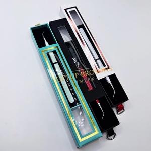 แหนบดึงขนตา GETUP BROSONS IMPEX 45 รุ่นบางยาว สแตนเลสสตีล ปลายเรียบสีเงิน ป้องกันแม่เหล็ก ป้องกันไฟฟ้าสถิตย์ ขนาด 10 มม. จับถนัดมือ - Product Image 2