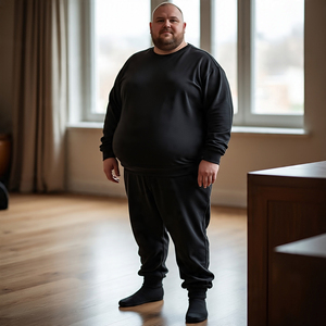 Pantalones de chándal de talla grande, pijama de pantalón holgado personalizado para hombre, pantalones de chándal de gran tamaño para correr para hombre - Product Image 4