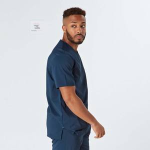 เสื้อสครับพยาบาลแขนสั้นชุดยูนิฟอร์มสครับพยาบาลทางการแพทย์ - Product Image 3