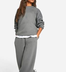 เสื้อกีฬาแขนยาวผ้าฟลีซสำหรับผู้หญิงเสื้อวอร์มคอตัวโคร่งแบบกำหนดเองสำหรับใส่วิ่ง - Product Image 5