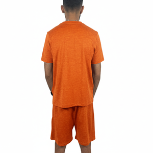 Conjunto de Verano para Hombre de Primera Calidad con Logotipo Personalizado Estampado, Color Sólido, MOQ Bajo - Product Image 2