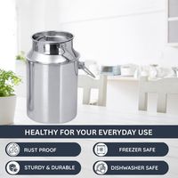 Prix bon marché 100% acier inoxydable lait peut seau Gallon trayeur 3200ml peut Anti-fuite liquide récipient de stockage avec couvercle